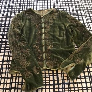 Elie Tahari Crushed Velvet Blazer